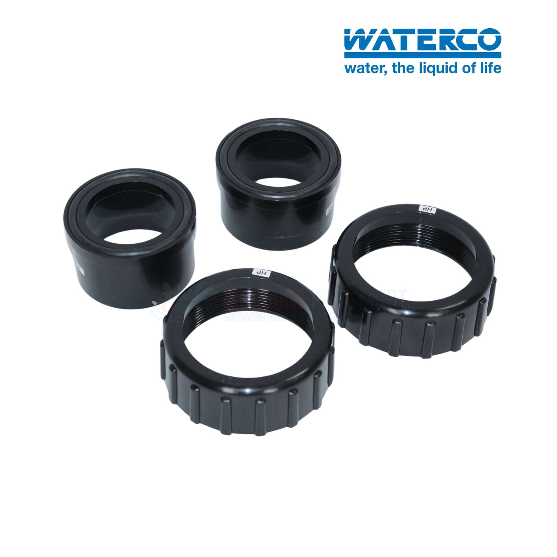 Waterco MultiCyclone accessories set with black connectors for efficient pool filtration | Discount Pool Mart DPM