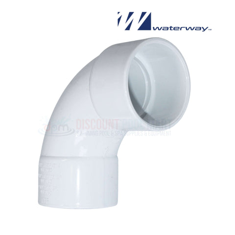 Waterway 90 Degree Sweep Elbow 2.5" Slip x Slip 411-9150 from Discount Pool Mart DPM for pool plumbing.