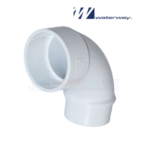 Waterway 90 Degree Sweep Elbow 2 inch PVC fitting for pool and spa systems - SKU 411-9120 - Discount Pool Mart DPM