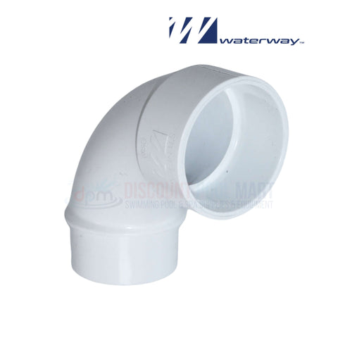 Waterway 90 Degree Sweep Elbow 2" Slip x Slip PVC fitting, SKU 411-9130, available at Discount Pool Mart DPM.