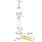 Exploded view diagram of Waterway Bulkhead Fitting 550-4270 for Crystal Water Filters by Discount Pool Mart DPM.