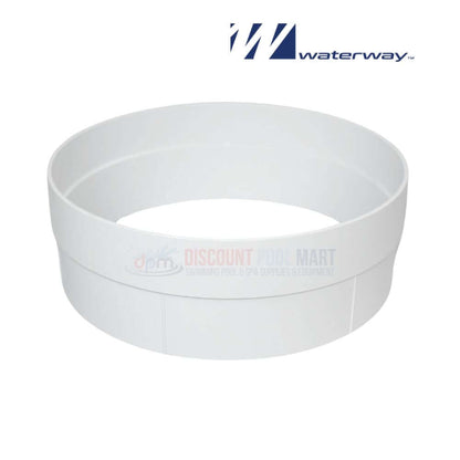 Waterway Collar Extension 519-6570 for Renegade Skimmers from Discount Pool Mart DPM, durable white mounting ring.