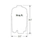 Waterway Crystal Water DE Filter dimensions: 36 sq. ft., 36.5" tall, 23.5" wide | Discount Pool Mart DPM