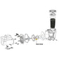 Exploded view diagram of Waterway Diffuser Screw 819-0018, essential for pool pumps, from Discount Pool Mart DPM.