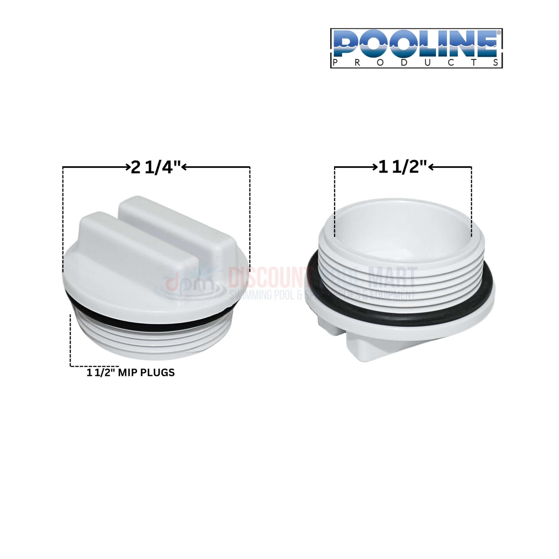 Waterway drain plug with O-ring for Crystal Water filters, 1.5" size, from Discount Pool Mart DPM.