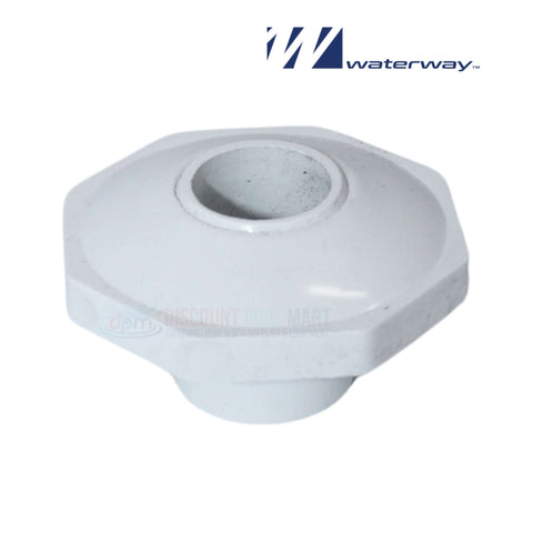 Waterway Econ Return Fitting Insider Inlet, durable white 1-inch pool fitting, OEM part 400-9180, Discount Pool Mart DPM.