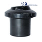 400-1421D | Waterway Insert Inlet Eyeball Fitting | 3/4" | Black