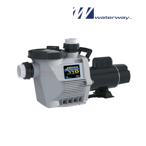 Waterway Power Defender PD-110 single speed pool pump 1.10 HP from Discount Pool Mart DPM, quiet and efficient.