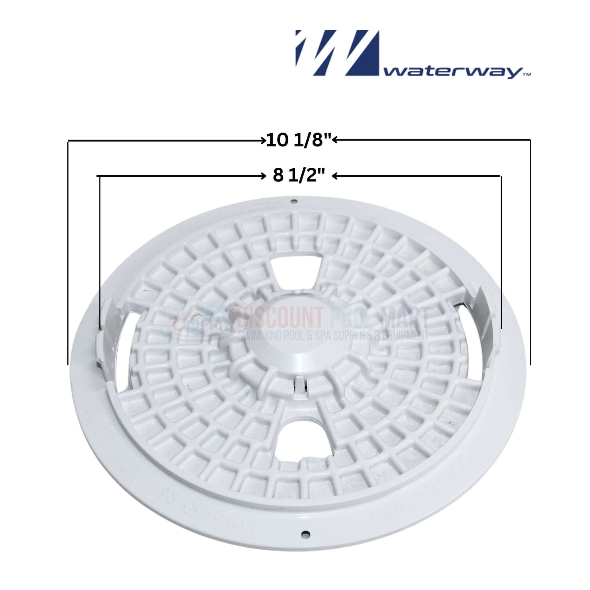 Waterway Renegade Round Skimmer Lid 540-6470WW, 10-1/8" diameter, from Discount Pool Mart DPM, durable and secure fit.