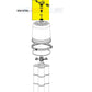 Waterway HD Pressure Relief Valve Assembly 550-6730 with gauge for Crystal Water Filters at Discount Pool Mart DPM.