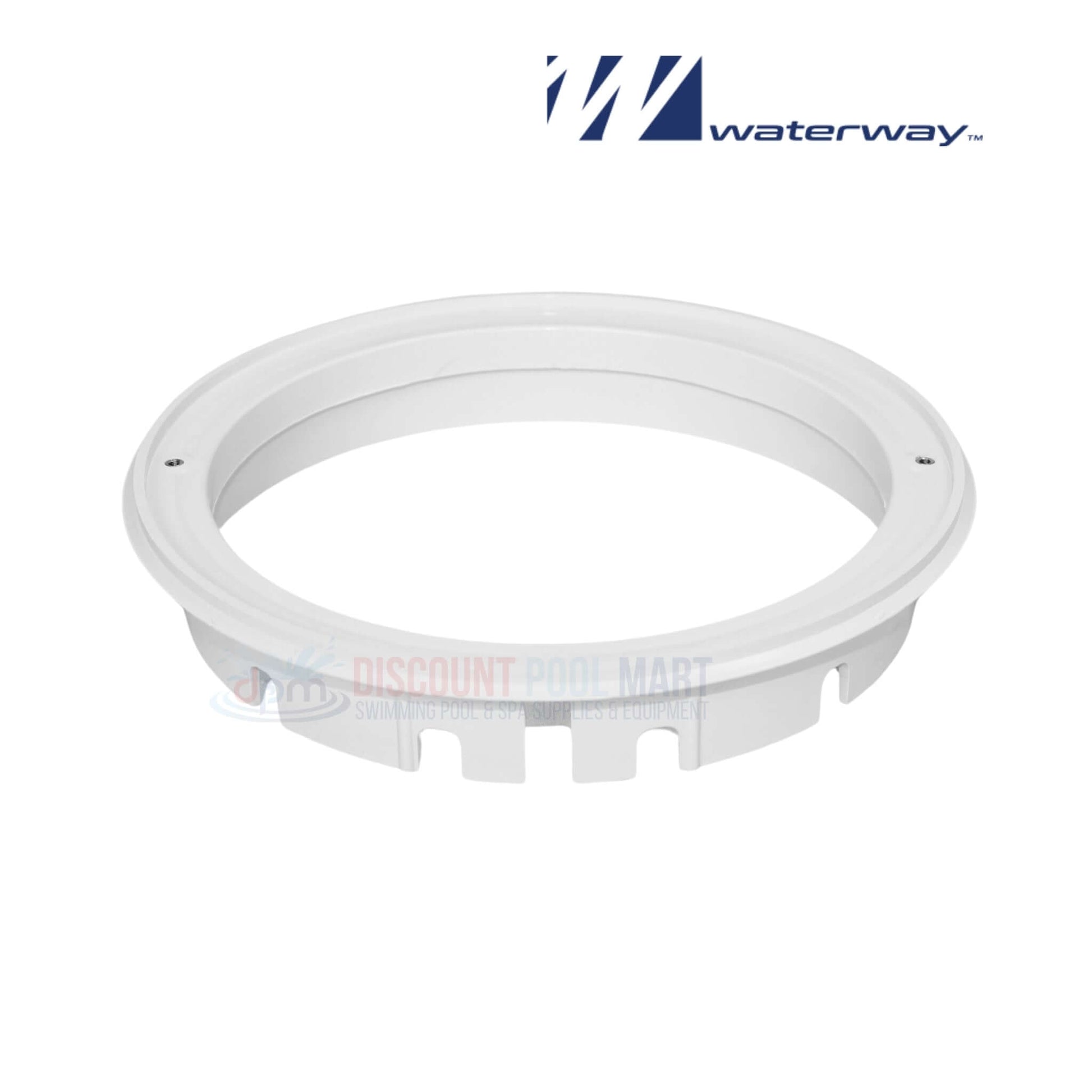 Waterway lid and ring for Renegade skimmers, white 540-6460WW, available at Discount Pool Mart DPM.