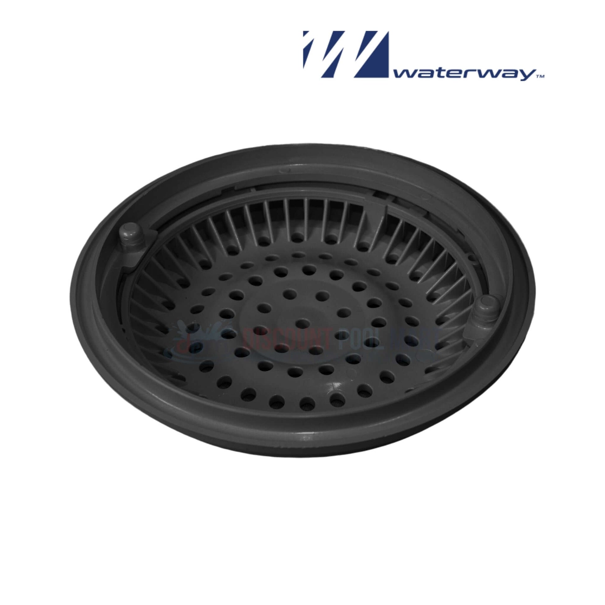 Waterway Main Drain Anti Vortex Cover and Frame 8" in Black 640-2311BV from Discount Pool Mart DPM for pool safety.