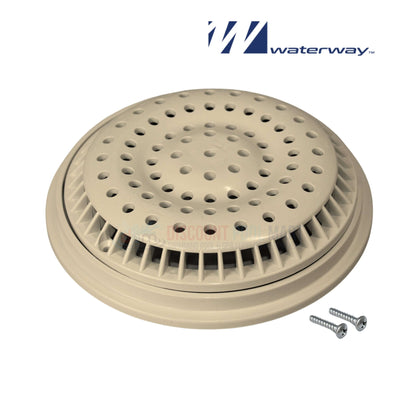 Waterway 8" Tan Main Drain Anti-Vortex Cover 640-2319-BEIV for pool safety at Discount Pool Mart DPM.