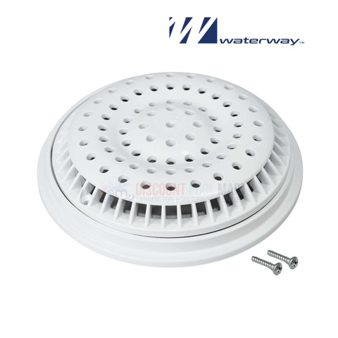 Waterway 8-inch Main Drain Anti-Vortex Cover and Frame in White | Discount Pool Mart DPM | Model 640-2310V