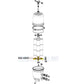 Waterway Manifold Assembly for Crystal Water Cartridge Filters 550-4300 from Discount Pool Mart DPM, detailed diagram.