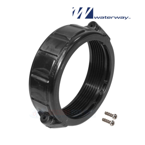 Waterway 2.5" Split Nut 400-5271B for DE filters, durable PVC, Discount Pool Mart DPM, secure plumbing system.