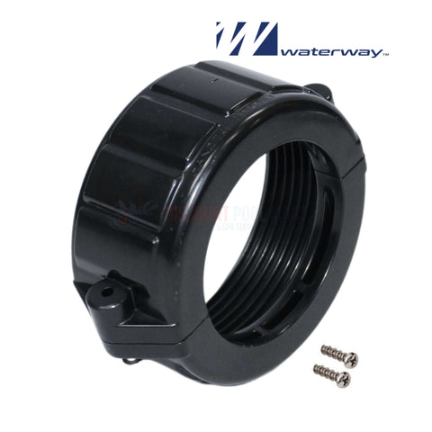 Waterway 2" Heater Split Nut 400-5161B with screws for pool plumbing connections at Discount Pool Mart DPM.