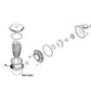 Exploded view of Waterway 400-5161 heater components, available at Discount Pool Mart DPM for easy installation.