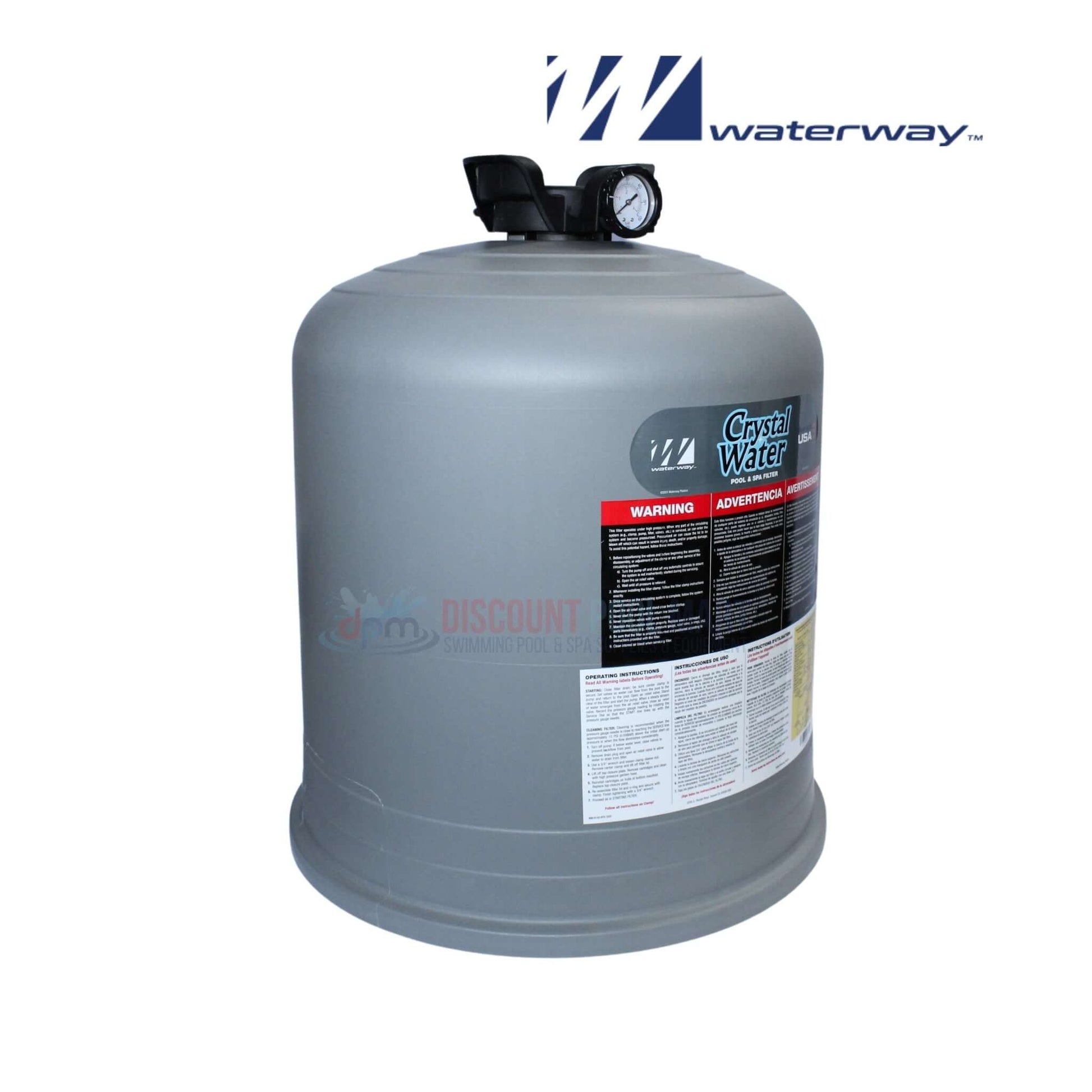 Waterway Tank Lid for Crystal Water 525 Cartridge Filters 550-4480 at Discount Pool Mart DPM - Durable and Reliable
