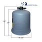 Waterway tank lid for Crystal Water 525 cartridge filters 550-4480 at Discount Pool Mart DPM, dimensions 26" x 23" x 21.5".
