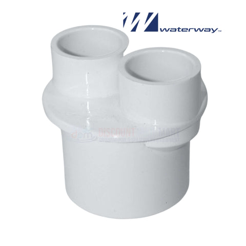 Waterway Transition 2-Port Manifold for pool and spa systems, SKU 672-4280, from Discount Pool Mart DPM.