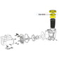 Exploded view of Waterway Trap Lid 319-4100 for pumps by Discount Pool Mart DPM, showing components and assembly.