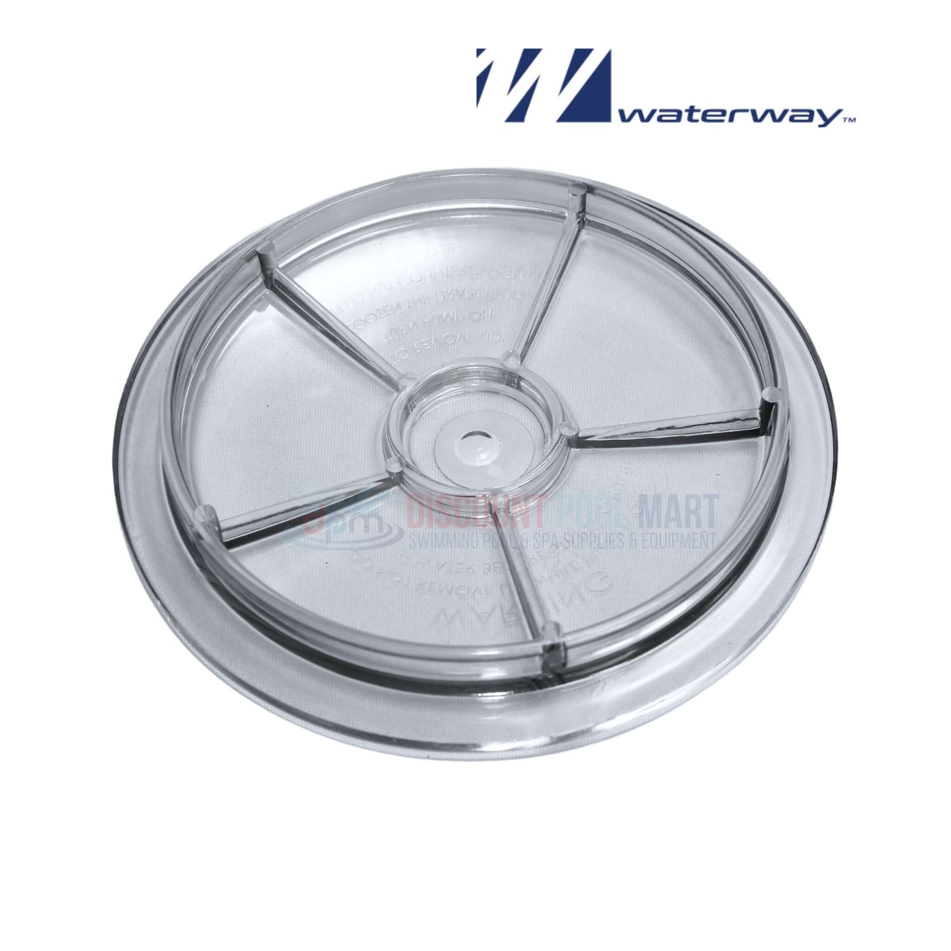 Waterway Trap Lid 319-4100 for pool pumps | Discount Pool Mart DPM | Self-locking design, clear plastic for easy maintenance.