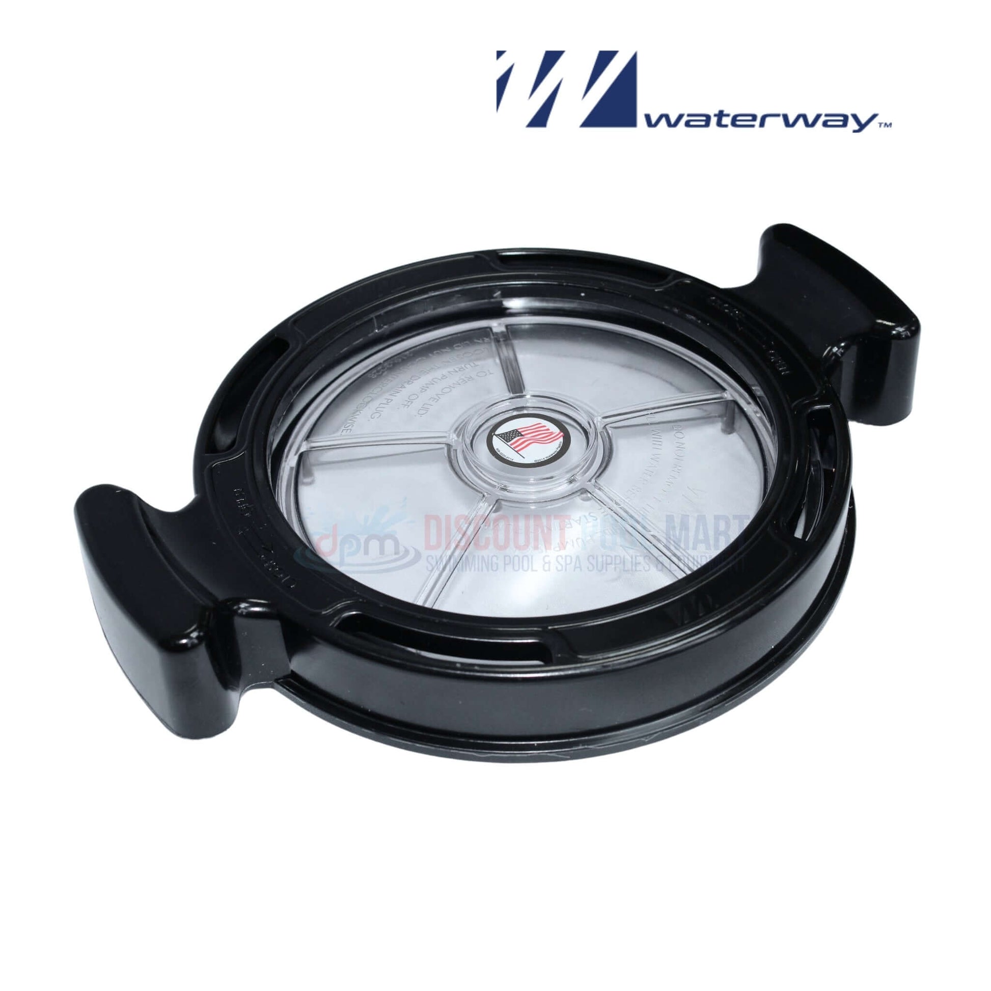 Waterway Trap Lid 319-4100 for pumps at Discount Pool Mart DPM, ensures secure seal for pool and spa systems.