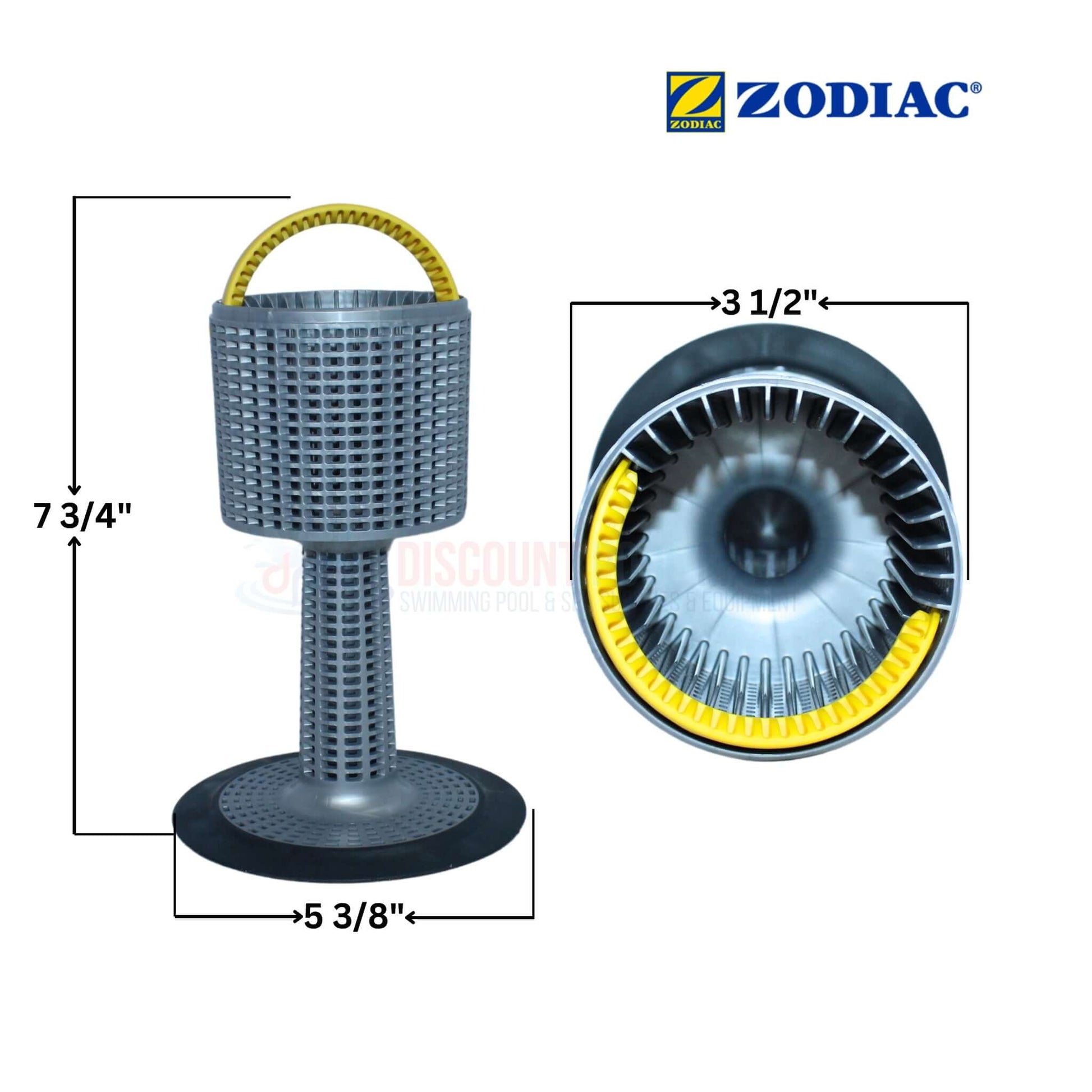 Zodiac Leaf Catcher Strainer Basket R0691700 dimensions 7.75in x 5.375in; by Discount Pool Mart DPM