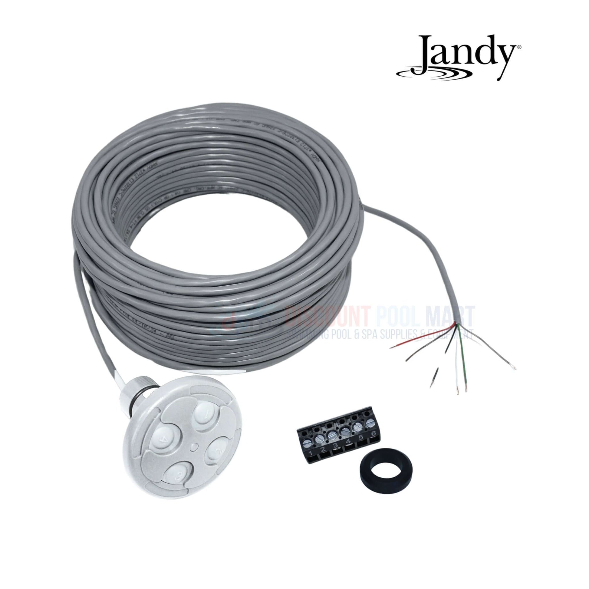 Jandy Spa Side Remote 4 Function with 150' Cable for AquaLink Systems from Discount Pool Mart DPM. Weather-resistant design.