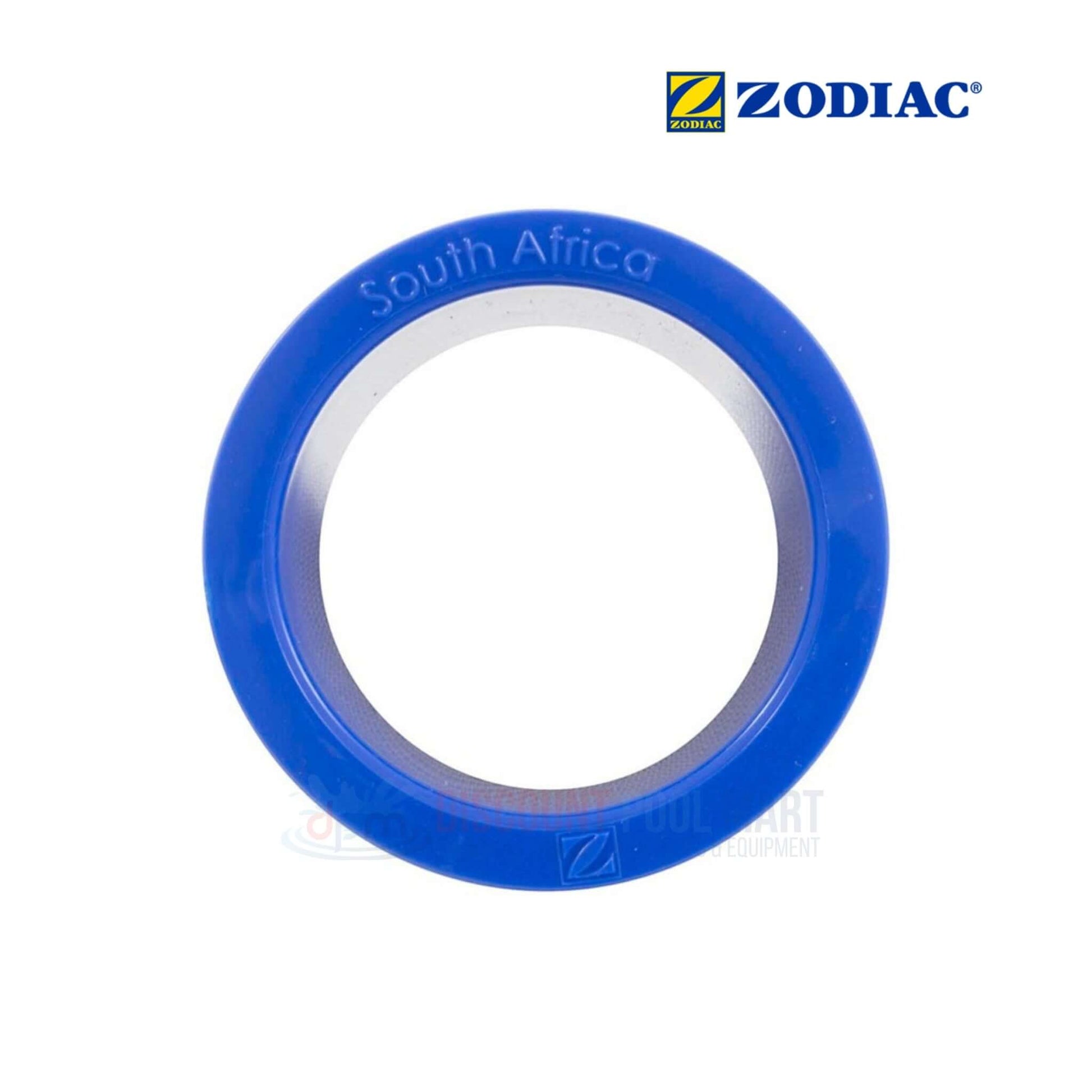 Zodiac Swimming Pool Leaf Trapper Hose Adaptor by Discount Pool Mart DPM, durable blue connector for efficient cleaning.