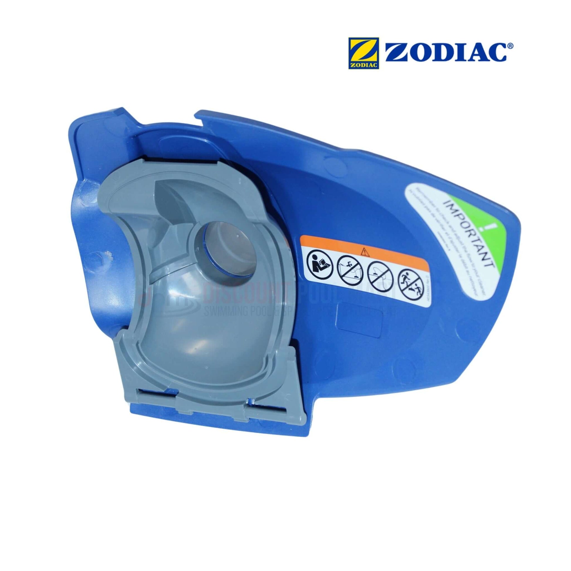 Zodiac Top Cover & Swivel for MX6 cleaners, OEM R0566800 part from Discount Pool Mart DPM, durable and reliable.
