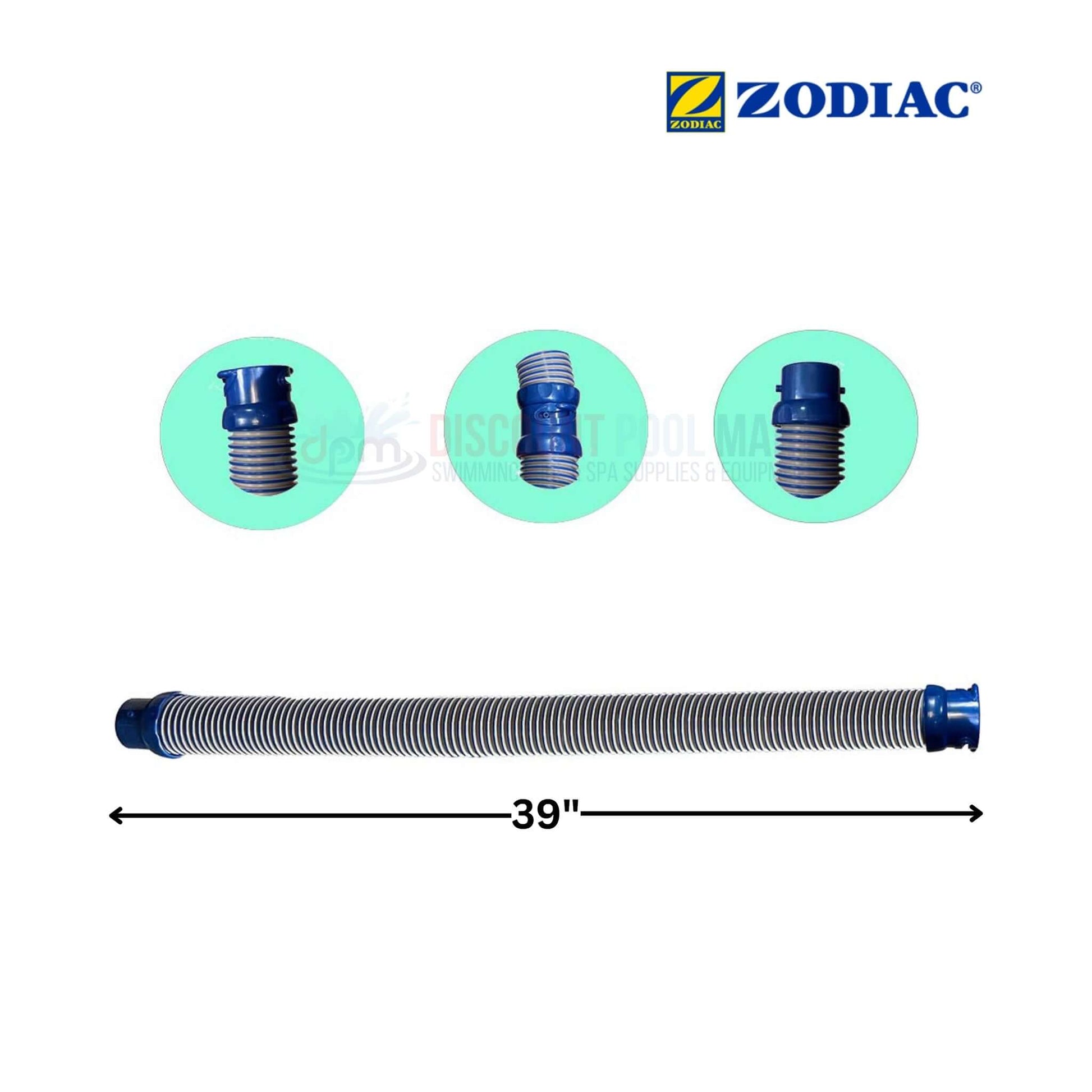 Zodiac Baracuda Twist Lock Hose 39" for MX8 MX6 T5 G2 X7 at Discount Pool Mart DPM