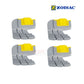 Zodiac Cyclonic Scrubbing Brush Replacements 4 pack for MX8 MX6 Elite. Discount Pool Mart DPM quality brushes.