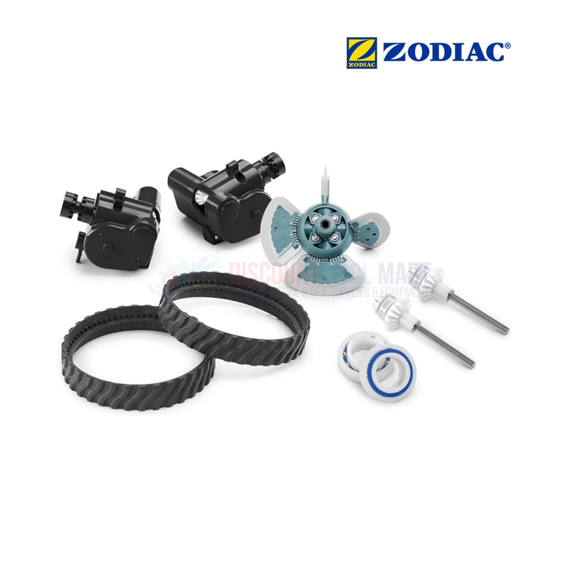 Zodiac MX8/MX8 Elite Tune-Up Kit R0796200 from Discount Pool Mart DPM, includes turbine, control devices, tracks, shafts.