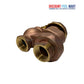 ASUW-075 | 3/4" Brass Anti-Siphon Valve w/ Union and Wheel Handle