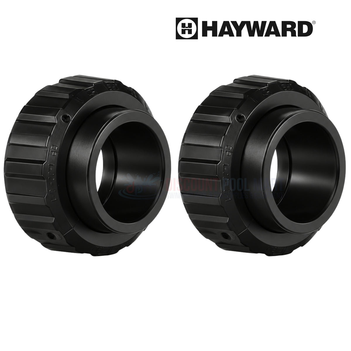 Hayward 1-1/2 in. Union Connector Set of 2 (Slip, with Nuts & O-Rings) | SP1500UNPAK2
