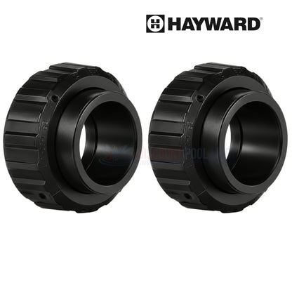Hayward 1-1/2 in. Union Connector Set of 2 (Slip, with Nuts & O-Rings) | SP1500UNPAK2