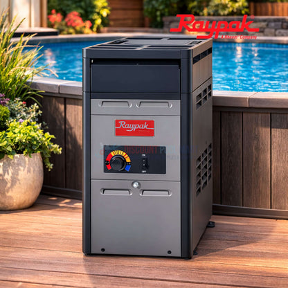 Raypak Natural Gas 106A Above Ground Pool & Spa Heater | 105k BTU | 014779