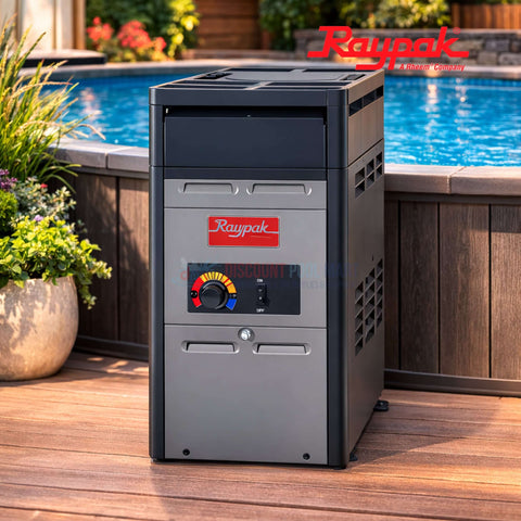 Raypak Natural Gas 106A Above Ground Pool & Spa Heater | 105k BTU | 014779