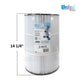Unicel C-9475 Replacement Filter Cartridge - 75 Sq Ft | Jacuzzi CFR-75