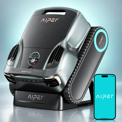 Aiper Scuba X1 Pro Max Cordless Robotic Pool Cleaner - Skims Surface, 8,500 GPH
