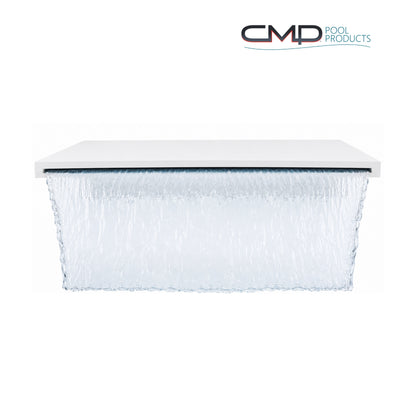 CMP 18" Sheer Descent Waterfall with 1" Lip - White | 25577-170-000