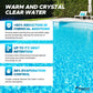 Infographic showing how EnergyGuard™ reduces algae growth and conserves water with its innovative solar design.