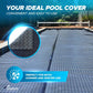Visual breakdown of UV protection and chemical reduction benefits with the EnergyGuard™ GeoBubble pool cover.