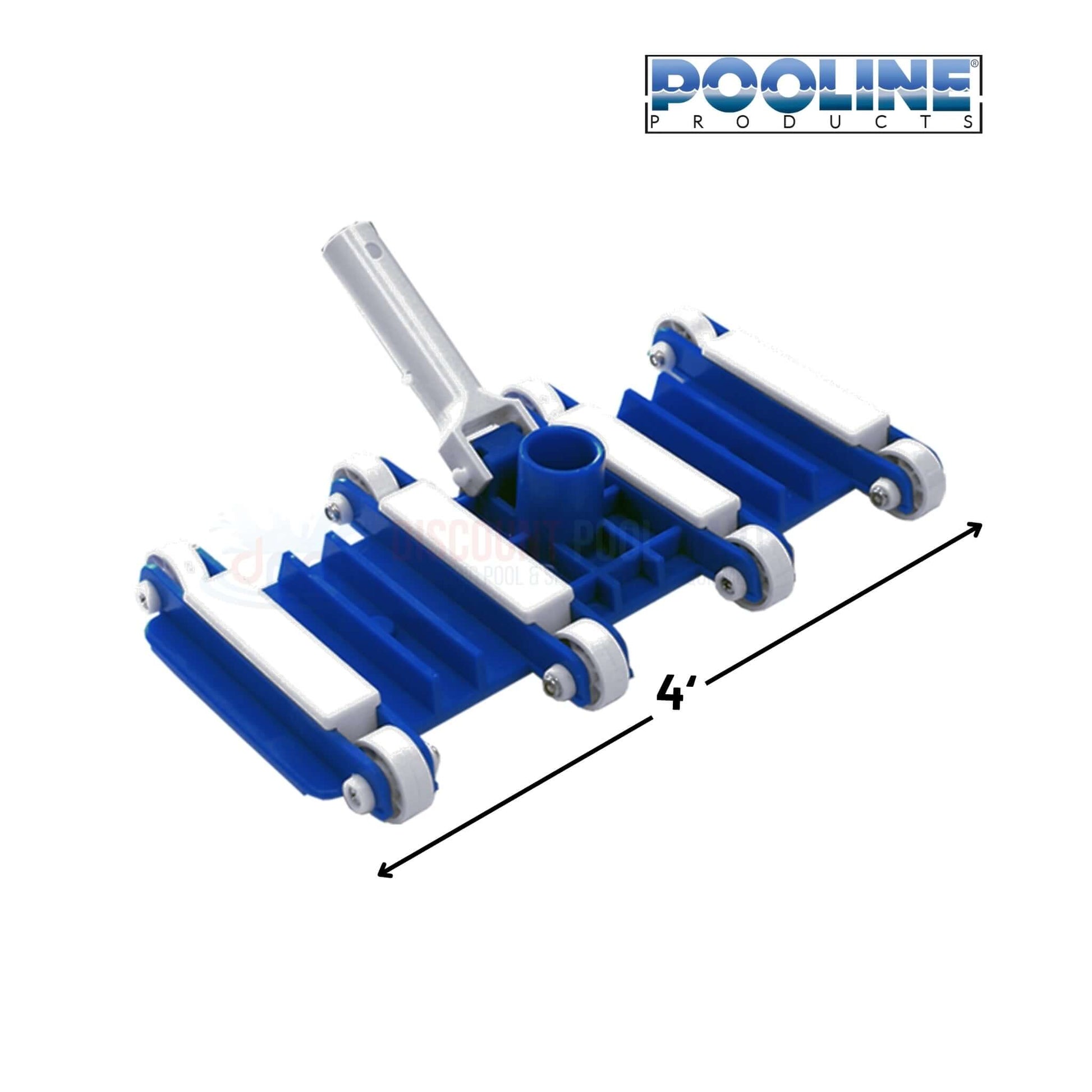 Pooline Vacuum Head with Wheels Flexible 11051N for pool cleaning, available at Discount Pool Mart DPM.