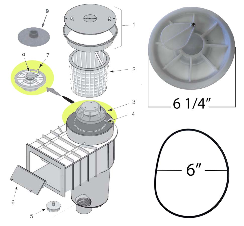 Pentair StaRite U3 Skimmer Float Valve, 086500079