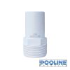 Pooline ABS Adaptor 1 1/2" Male Threaded x 1 1/2" Smooth | 18102
