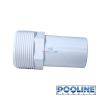 Pooline ABS Adaptor 1 1/2" Male Threaded x 1 1/2" Smooth | 18102