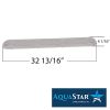 AquaStar Light Channel Drain 32in White | 32CDFLFR101